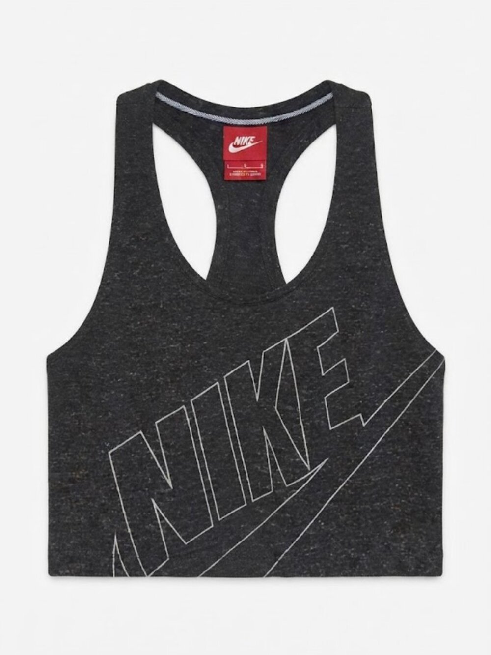 Nike Dark Gray Racerback Crop Top